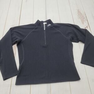 The North Face flight series black baselayer quarter zip jacket layering medium